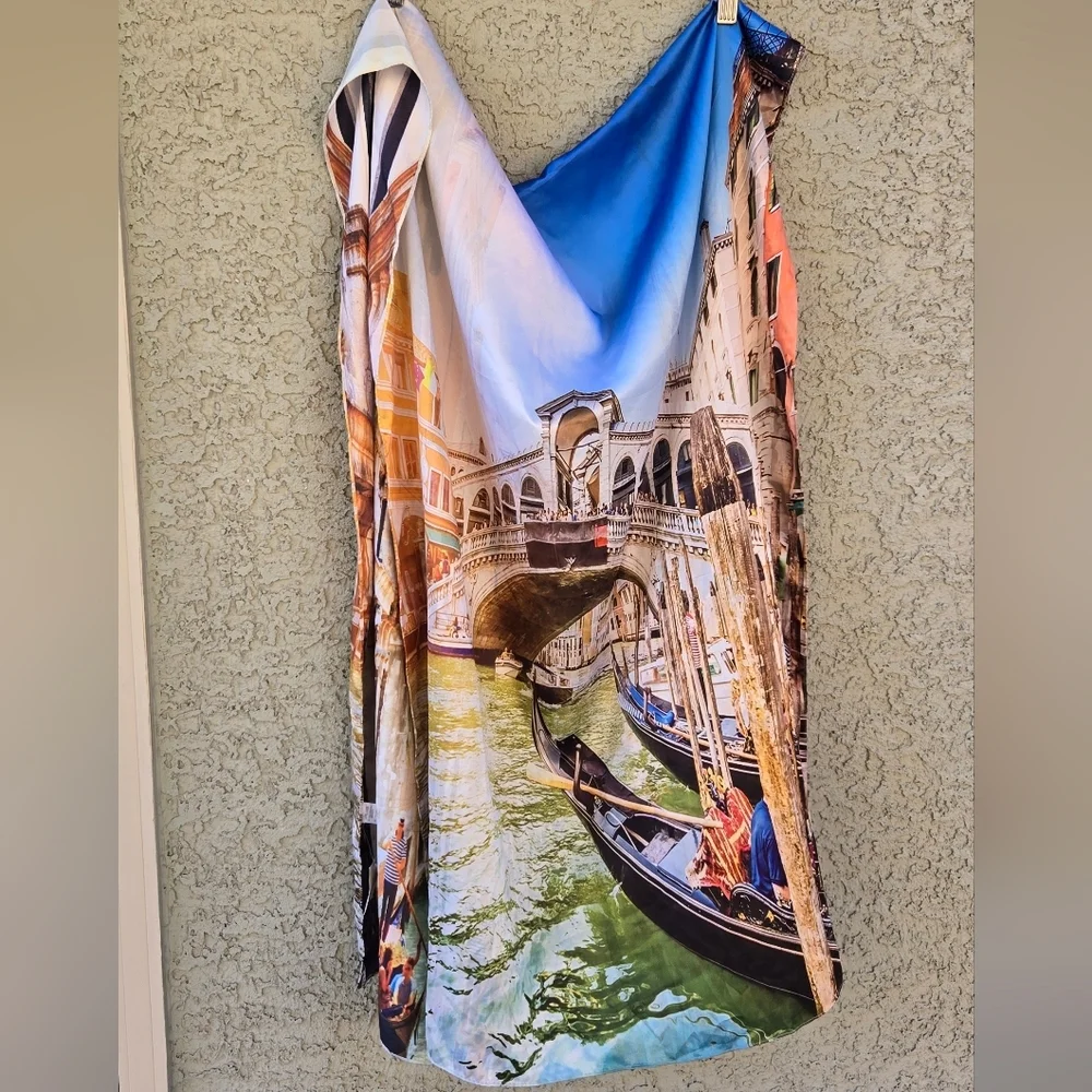 Venice Silk Blend Scarf Large